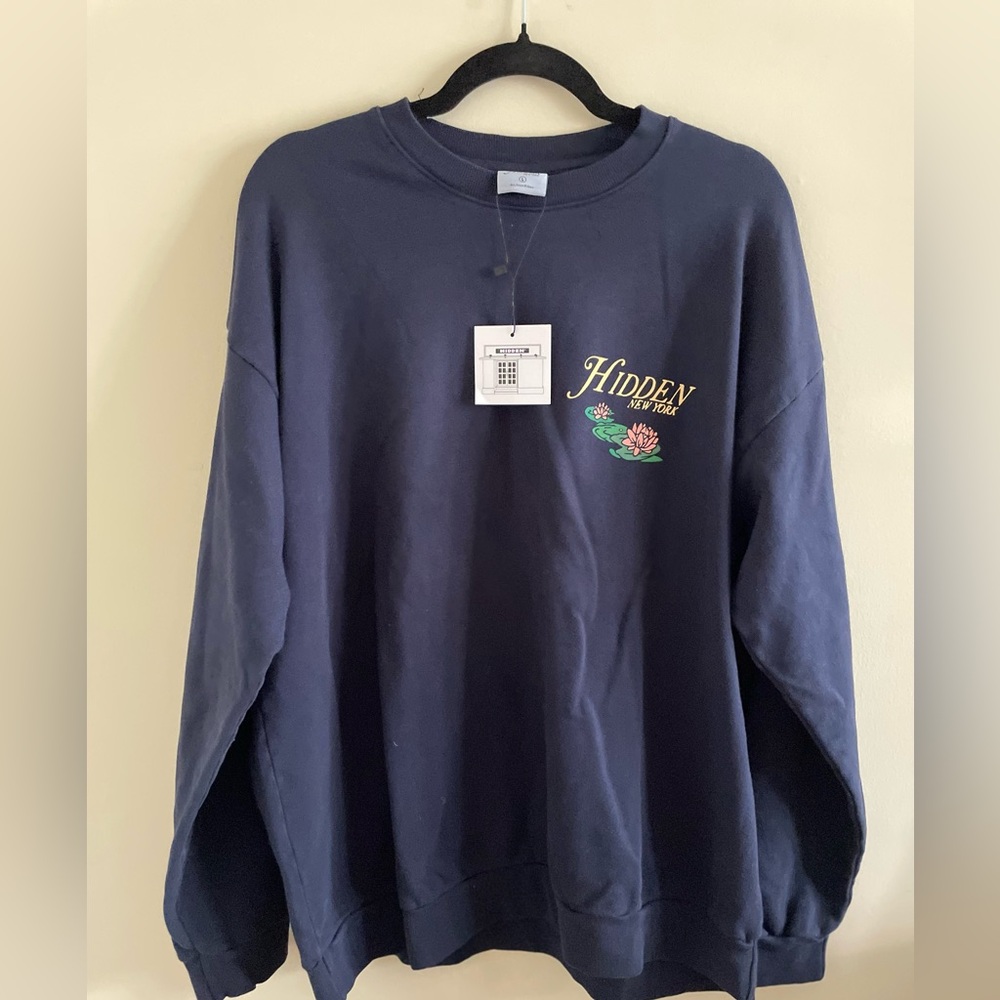 New! Hidden New York Navy Blue Sweatshirt
